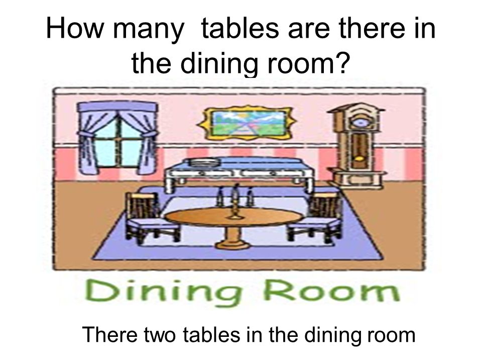 How many tables are there in the dining room