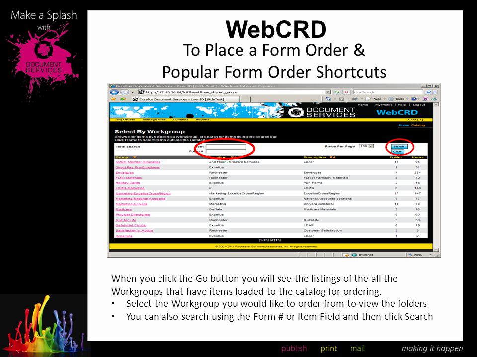 To Place a Form Order & Popular Form Order Shortcuts