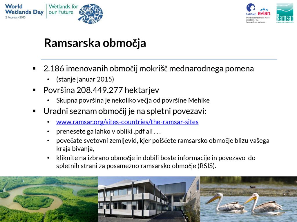 Ramsarska območja imenovanih območij mokrišč mednarodnega pomena