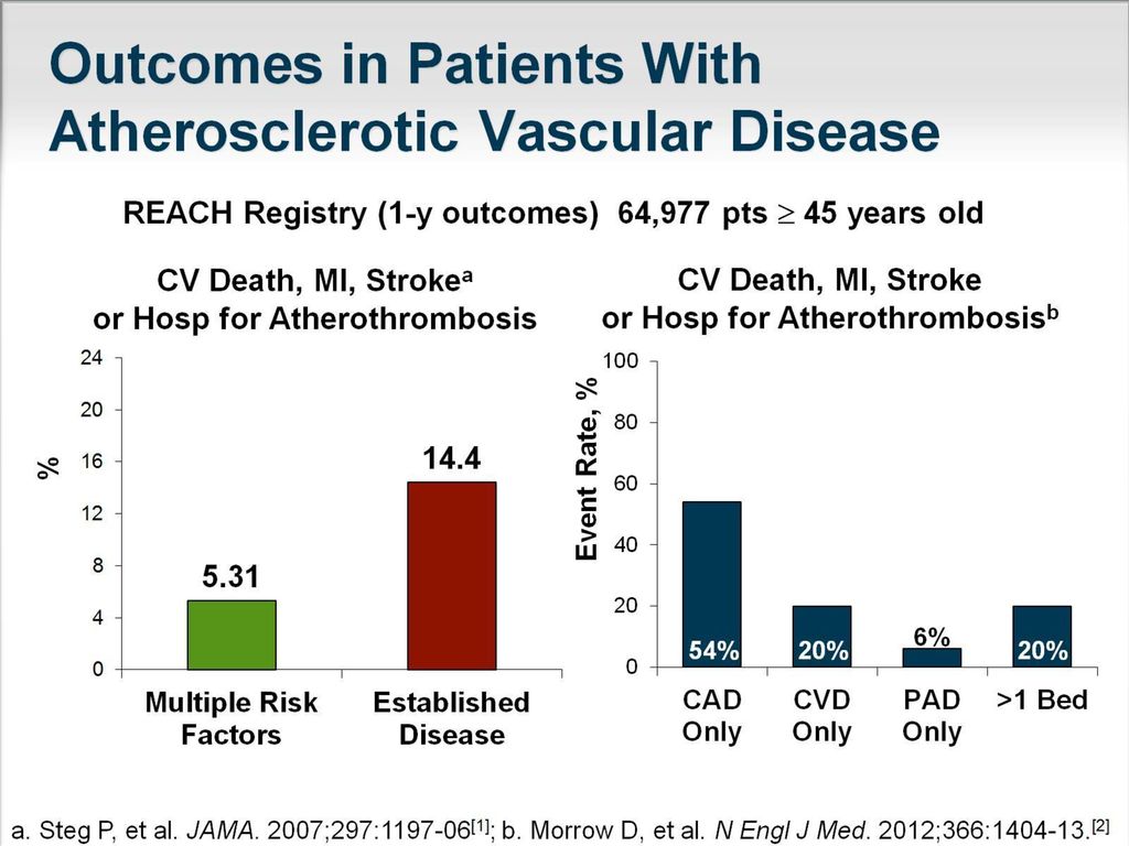 Outcomes in Patients With Atherosclerotic Vascular Disease