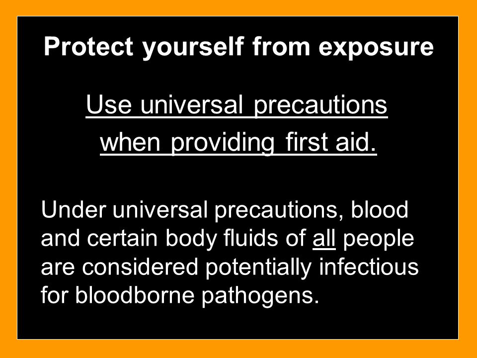 Protect yourself from exposure