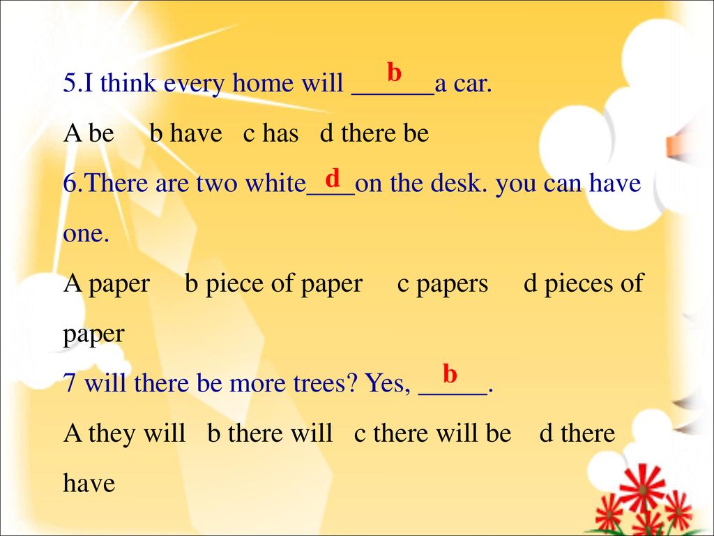 5.I think every home will a car.