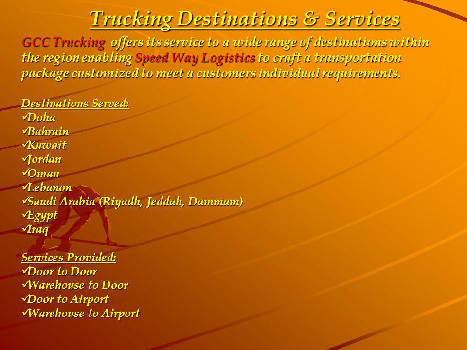 Trucking Destinations & Services