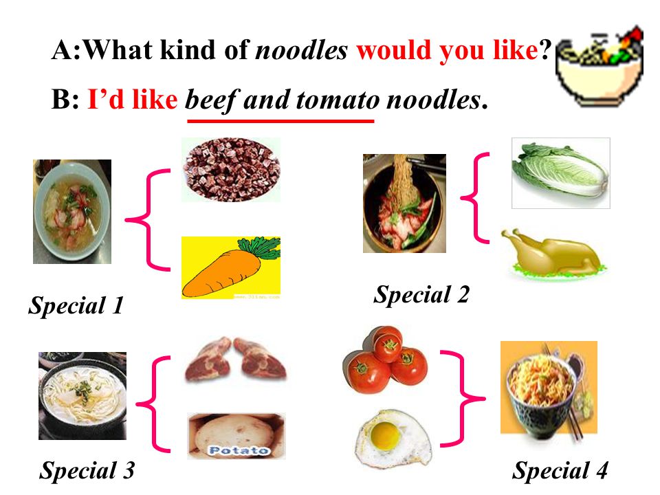 A:What kind of noodles would you like