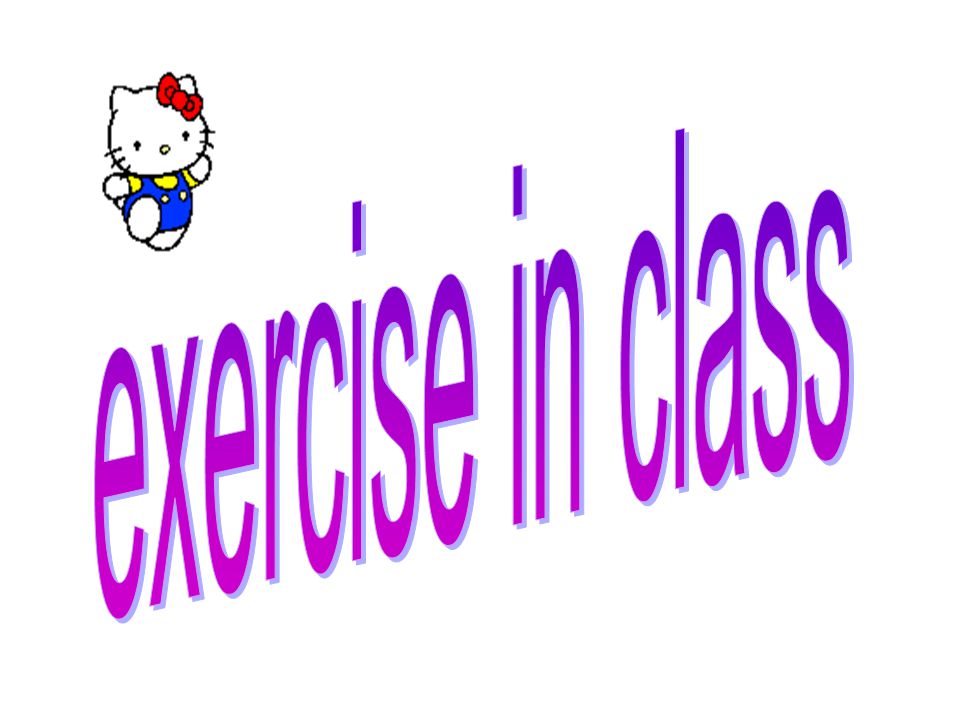 exercise in class