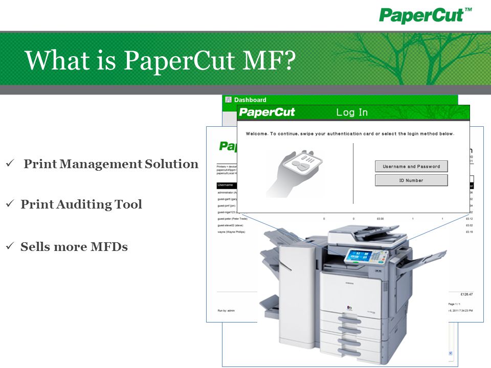 What is PaperCut MF Print Management Solution Print Auditing Tool