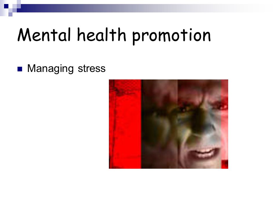 Mental health promotion