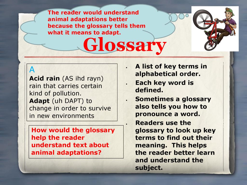 Glossary A 55 A list of key terms in alphabetical order.
