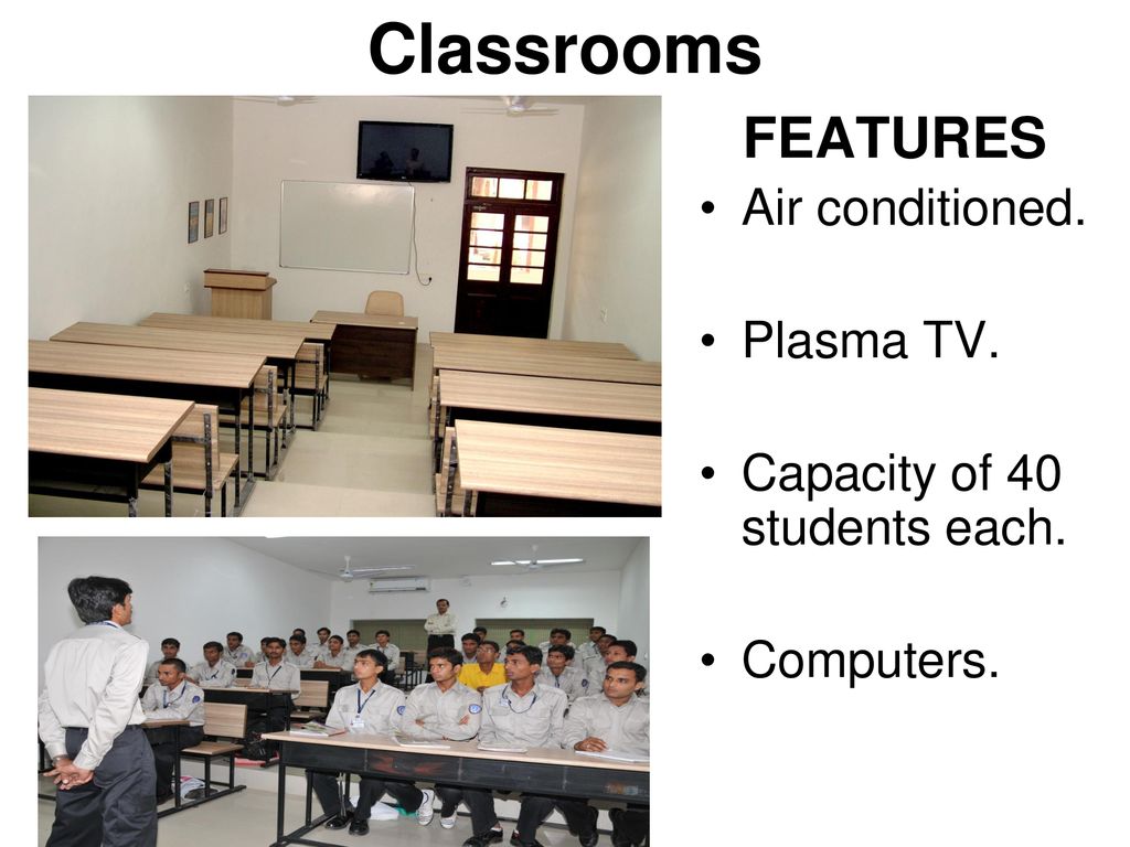 office chambers classrooms features air conditioned. plasma tv.