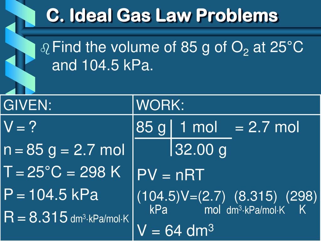 Ch 10 11 Gases Iii Ideal Gas Law P Ppt Download