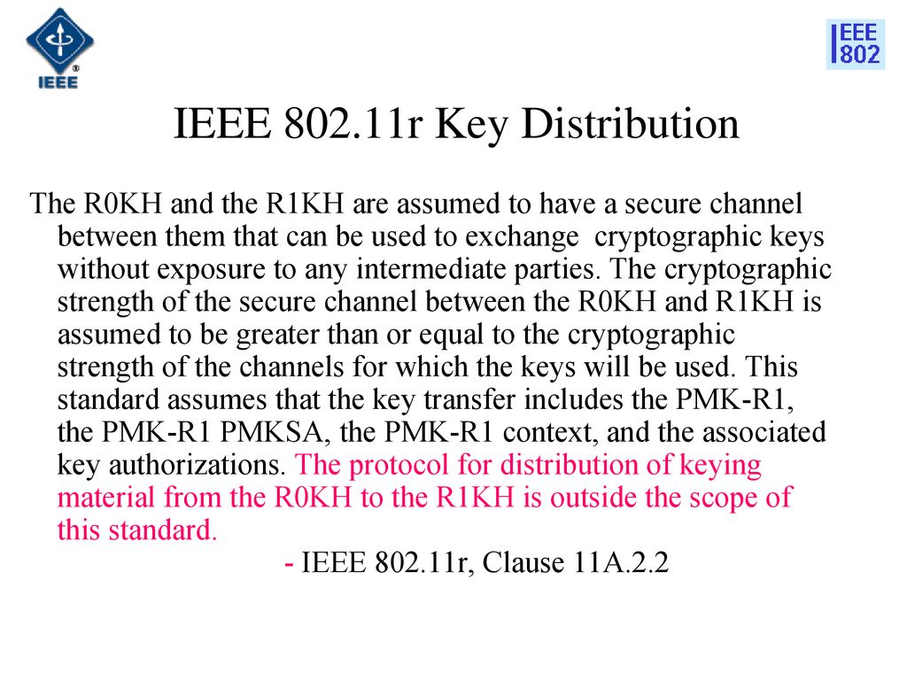 IEEE r Key Distribution