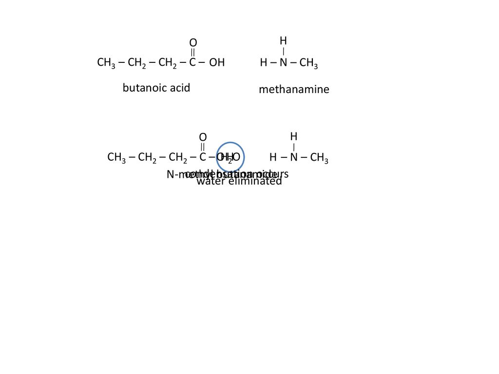 O Ch3 Ch2 Ch2 C Oh Ho Ch3 Butanoic Acid Methanol Ppt Download