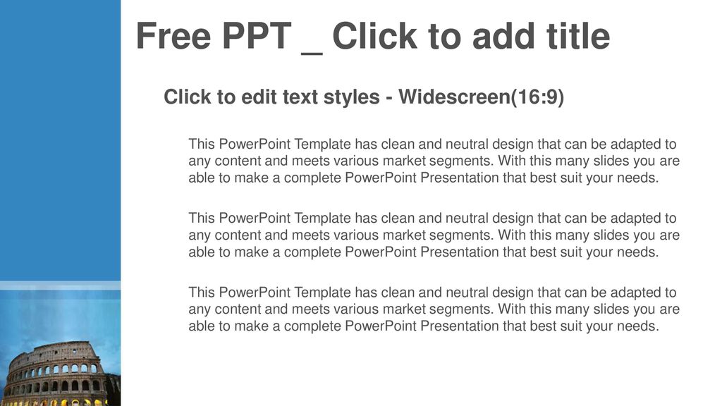 Free PPT _ Click to add title