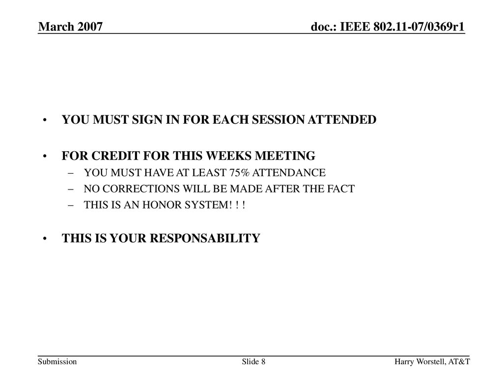 YOU MUST SIGN IN FOR EACH SESSION ATTENDED