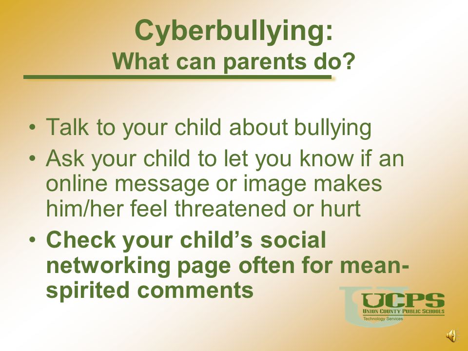 Cyberbullying: What can parents do