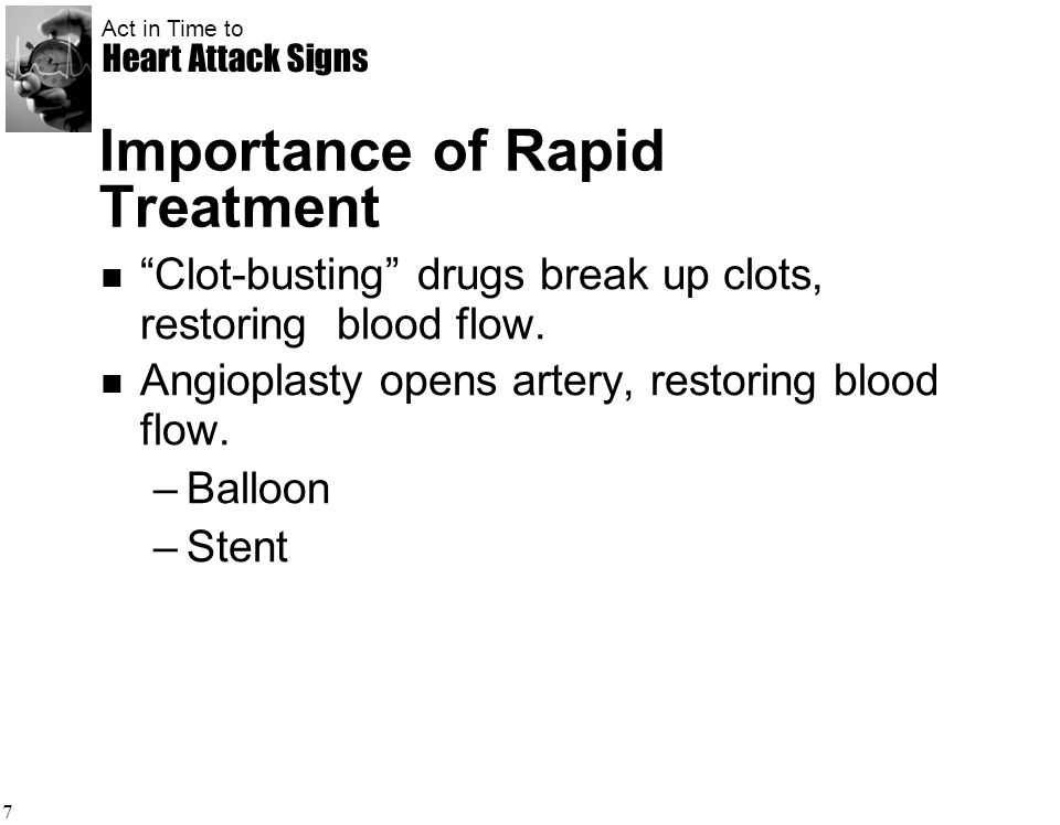 Importance of Rapid Treatment