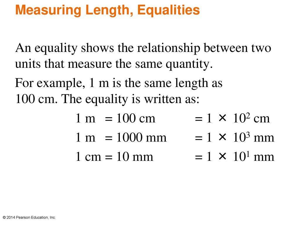 Measuring Length, Equalities