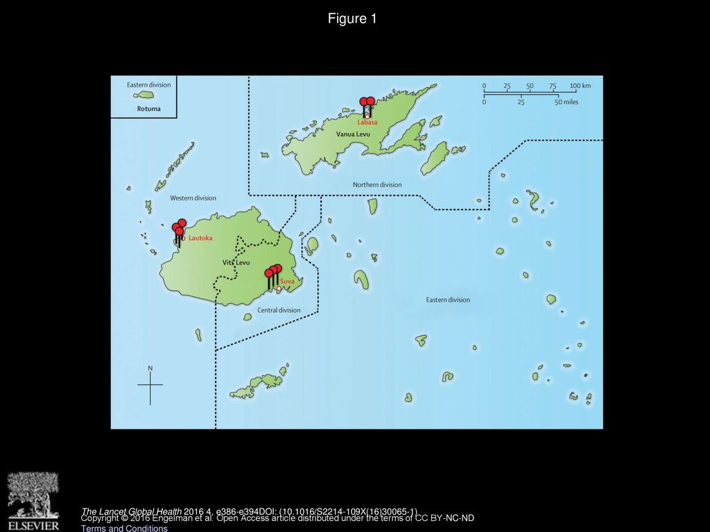 Figure 1 Study sites in Fiji