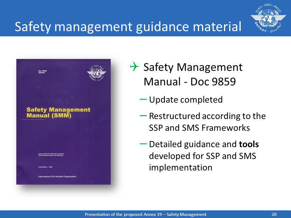 Safety management guidance material