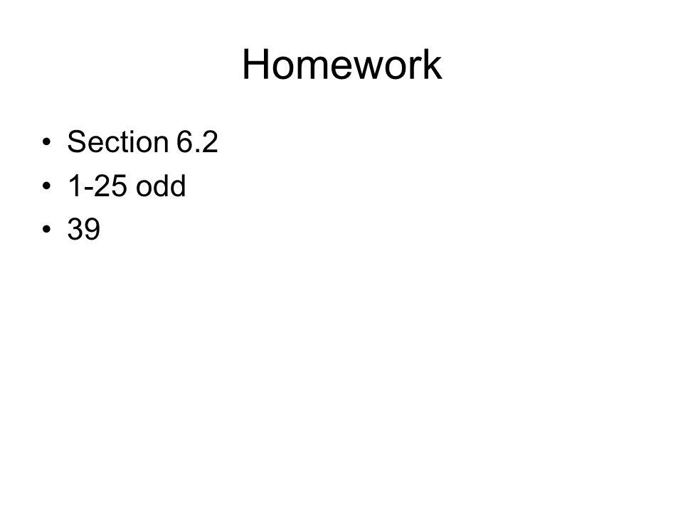 Homework Section odd 39