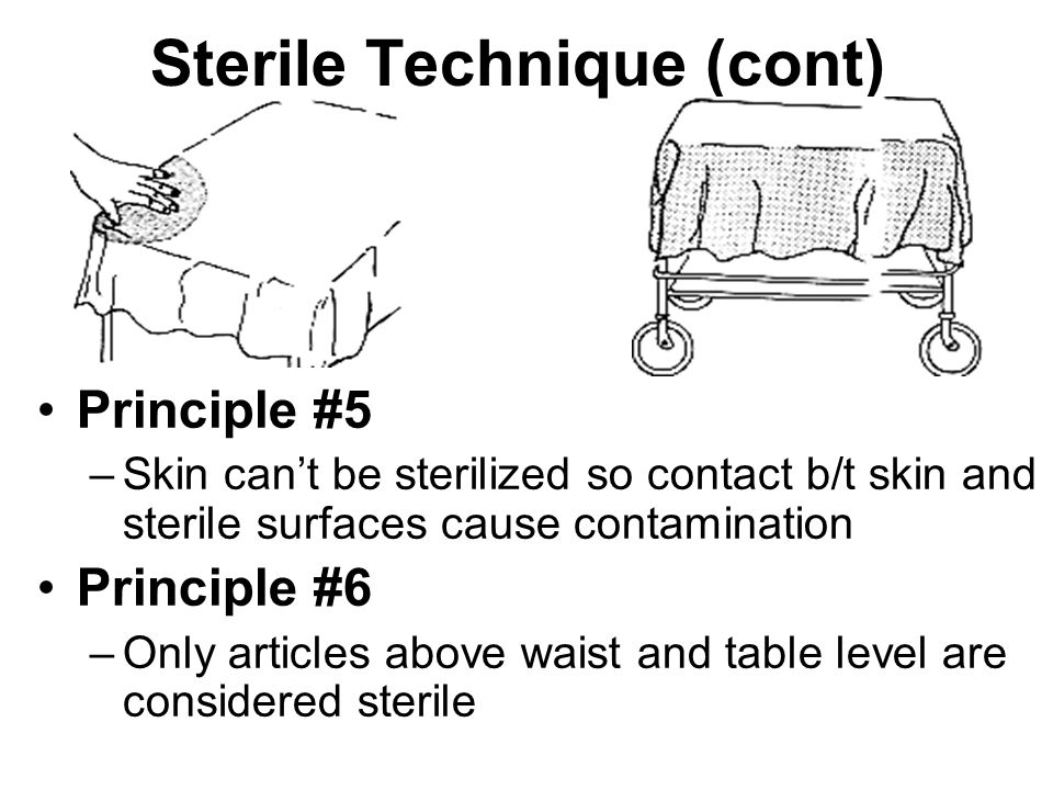 Sterile Technique (cont)
