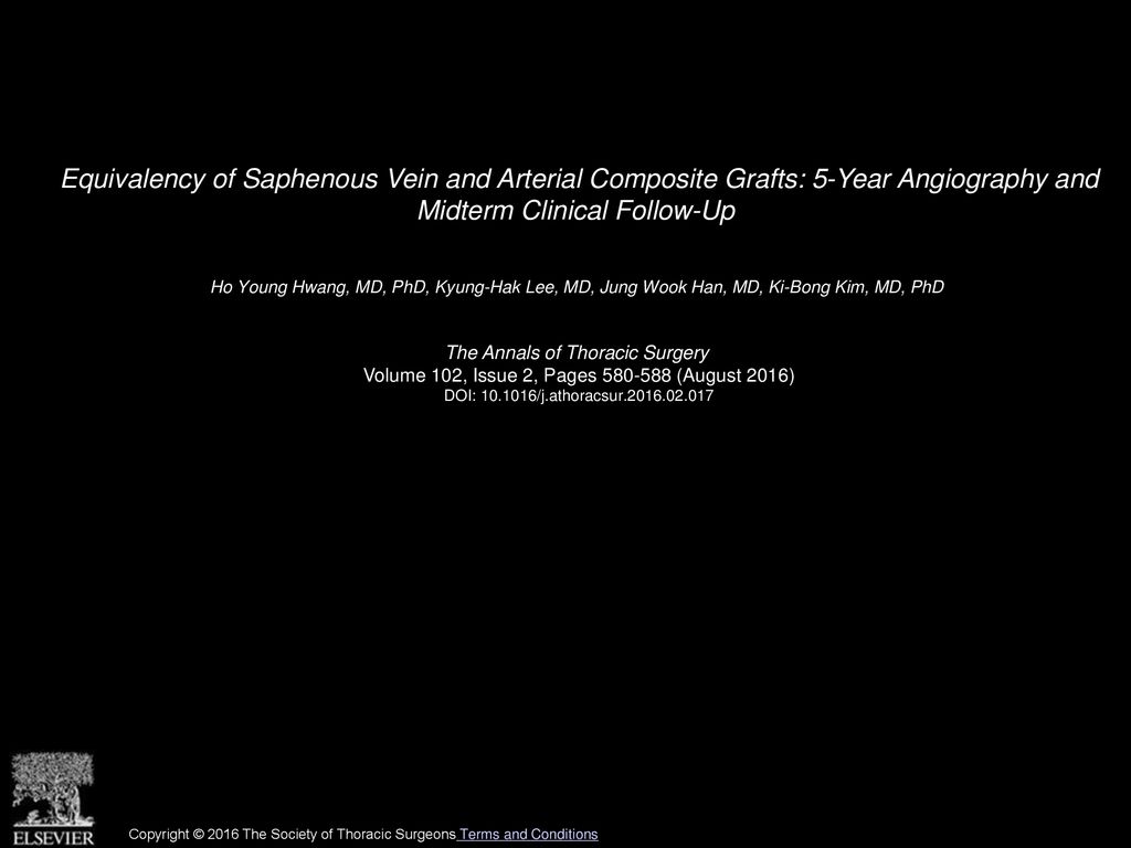 Equivalency of Saphenous Vein and Arterial Composite Grafts: 5-Year Angiography and Midterm Clinical Follow-Up