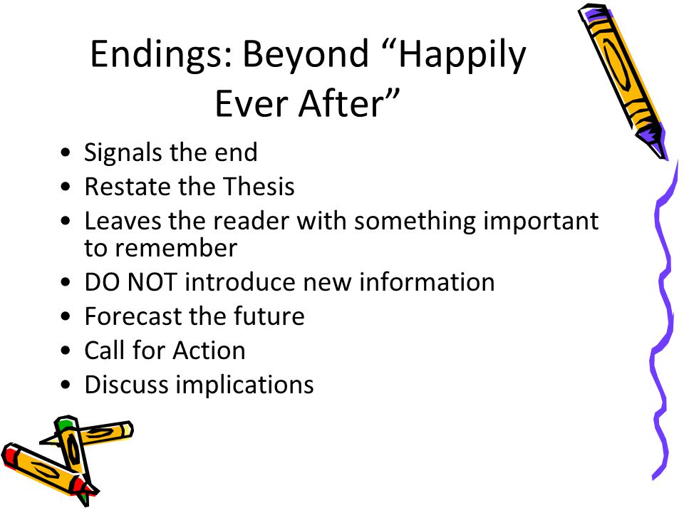 Endings: Beyond Happily Ever After