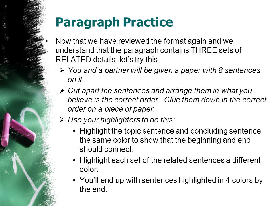 Paragraph Practice