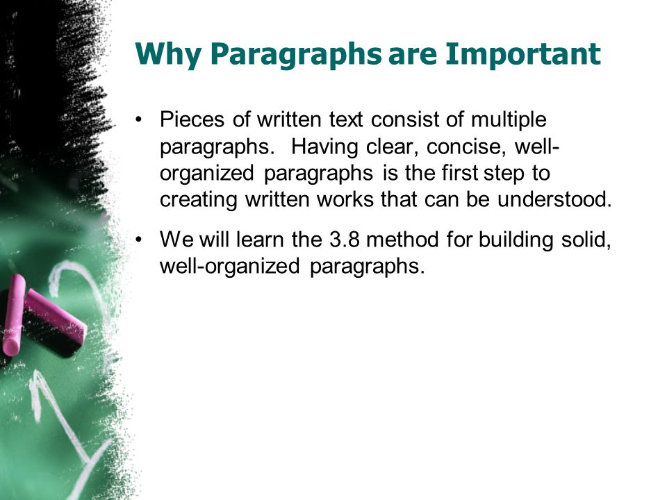 Why Paragraphs are Important