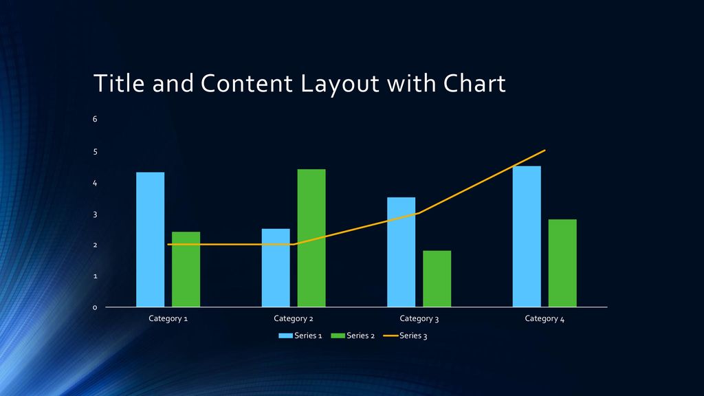Title and Content Layout with Chart