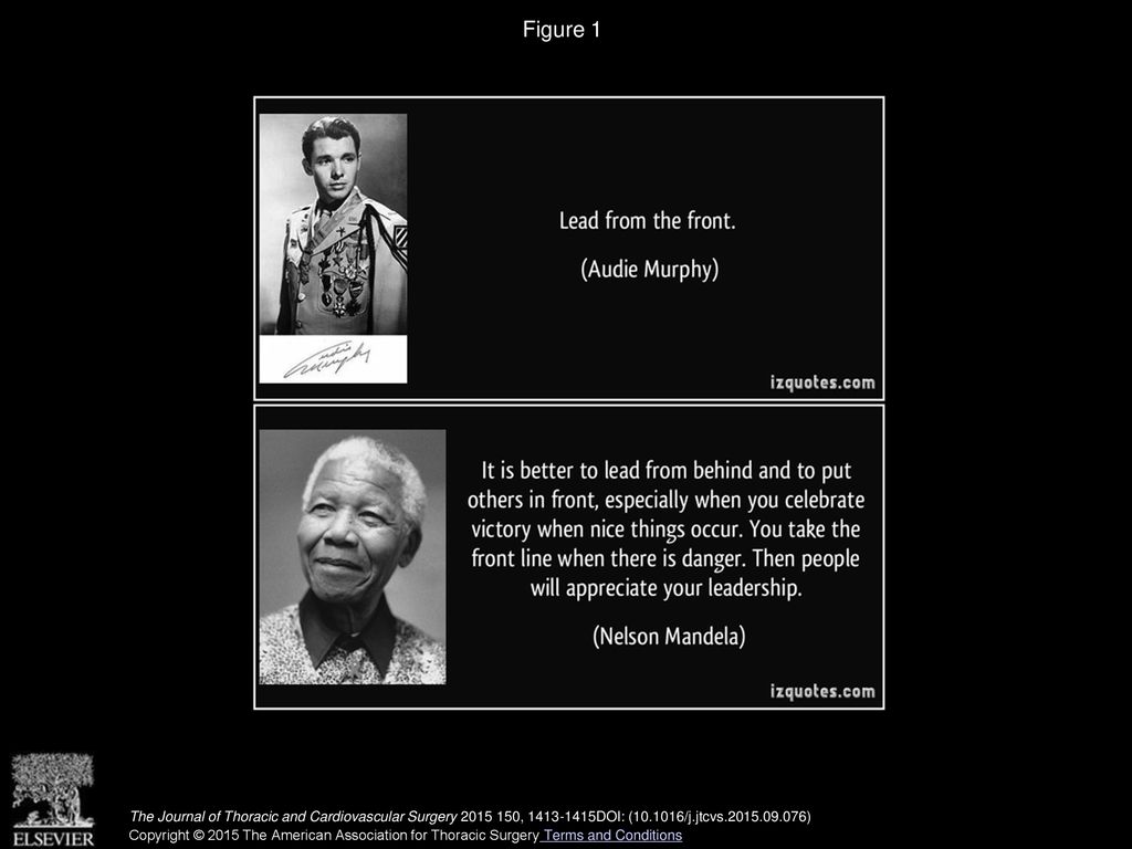 Figure 1 Leading from the front (Audie Murphy and Nelson Mandela).