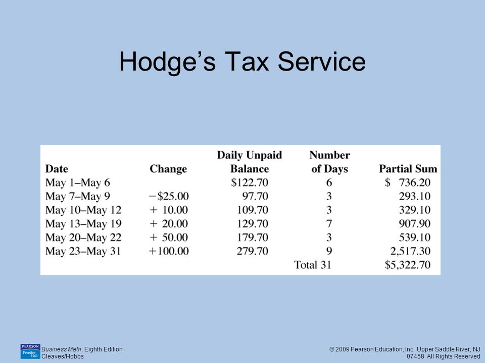 Hodge’s Tax Service