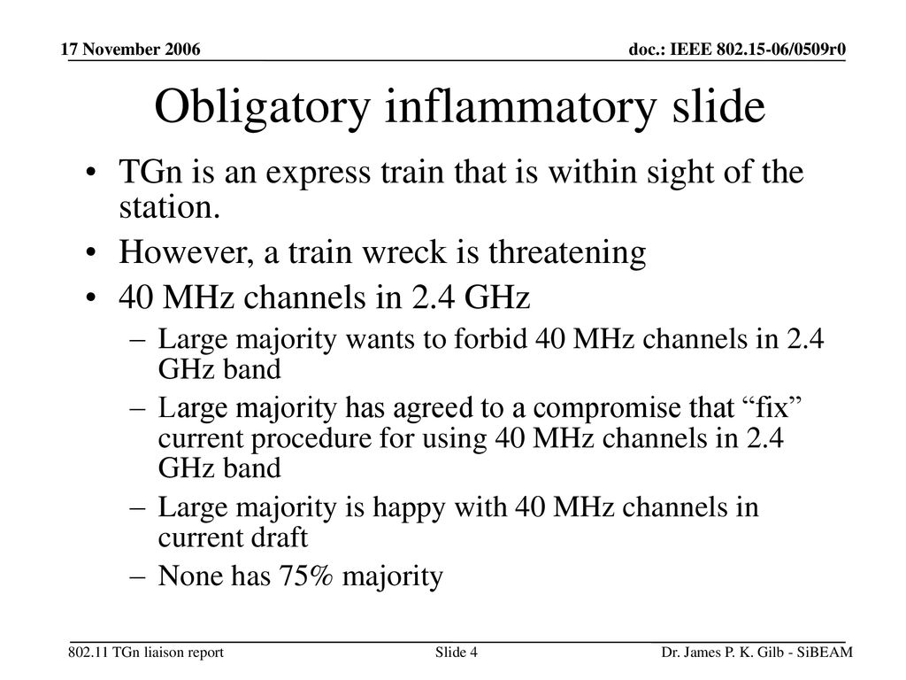 Obligatory inflammatory slide