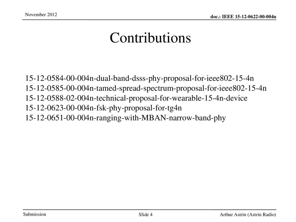 Jul 12, /12/10. Contributions n-dual-band-dsss-phy-proposal-for-ieee n.