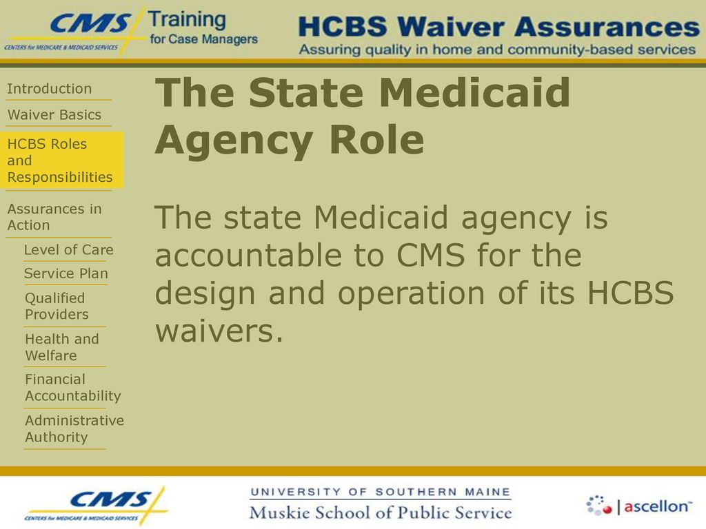 The State Medicaid Agency Role