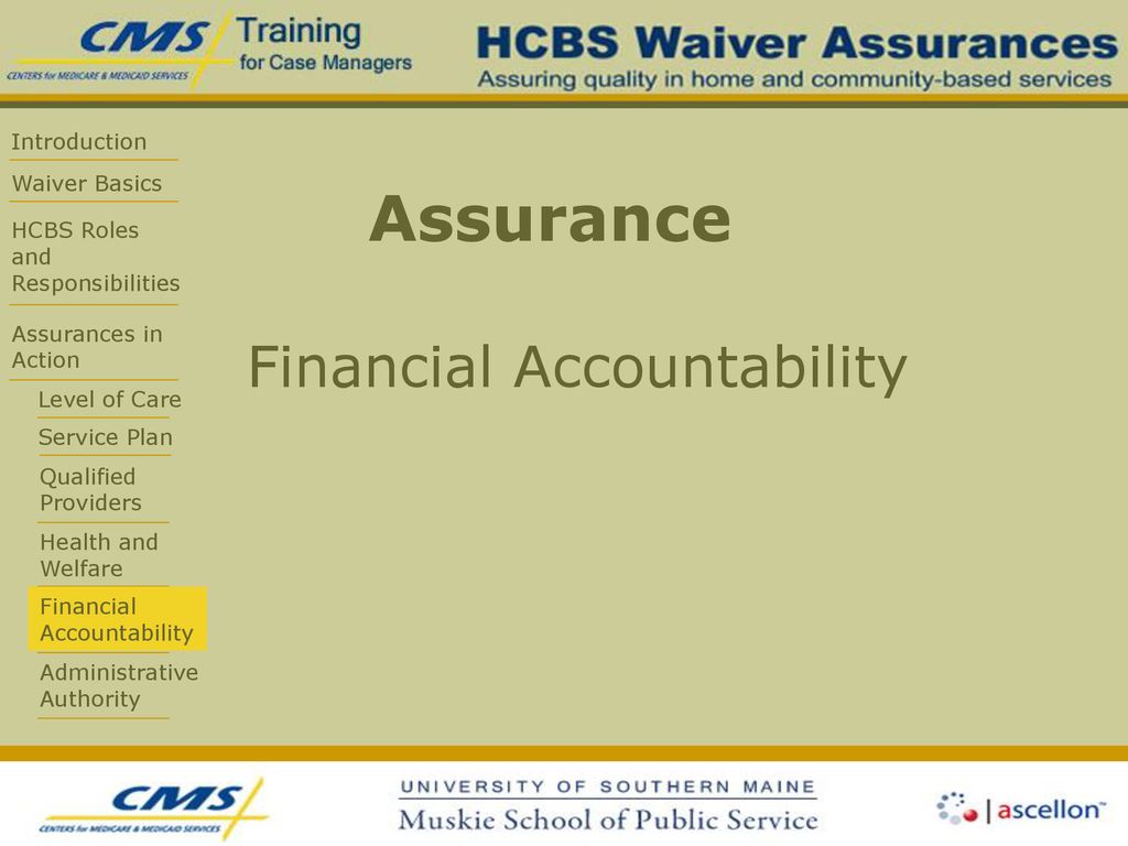 Assurance Financial Accountability