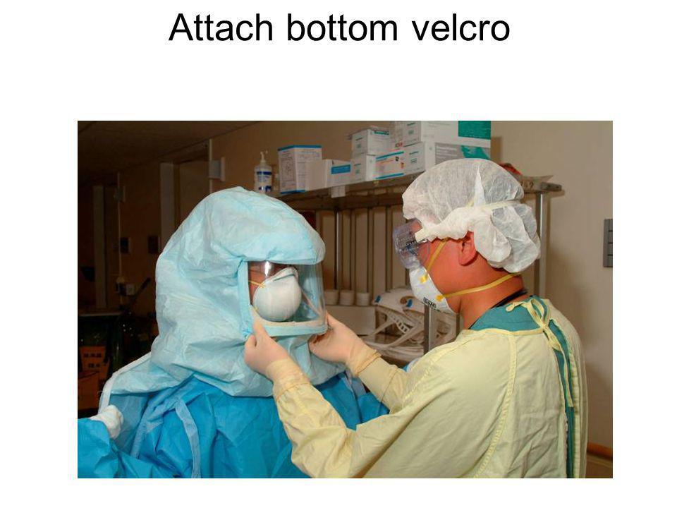 Attach bottom velcro