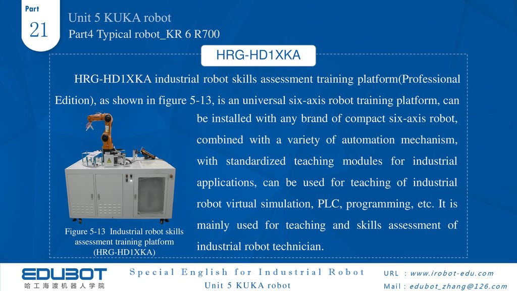 21 Unit 5 KUKA robot HRG-HD1XKA Part4 Typical robot_KR 6 R700