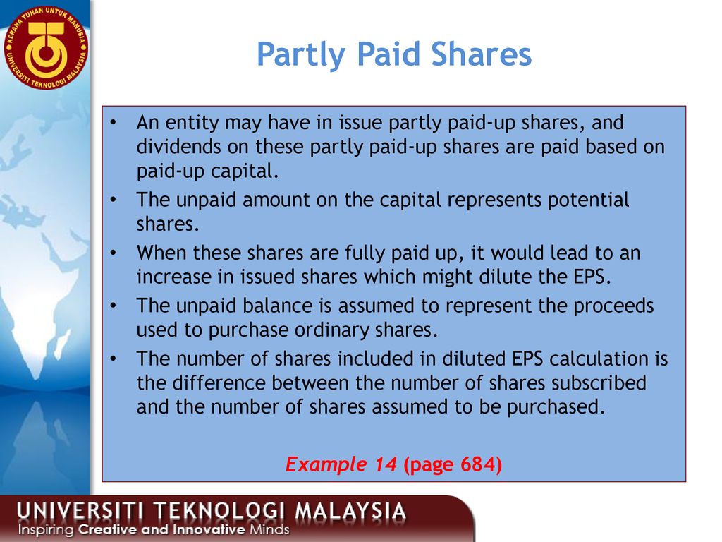Mfrs 133 Earnings Per Share Eps Ppt Download