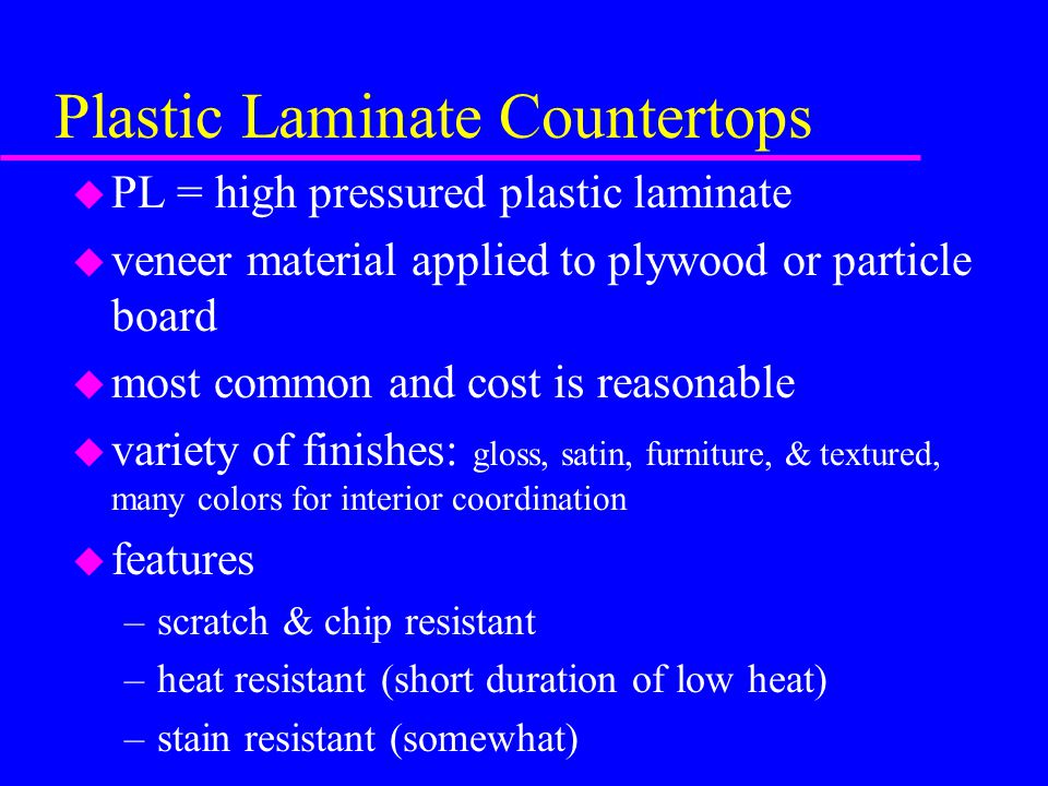 Plastic Laminate Countertops