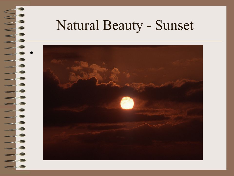Natural Beauty - Sunset