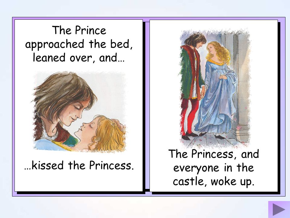 The Prince approached the bed, leaned over, and…