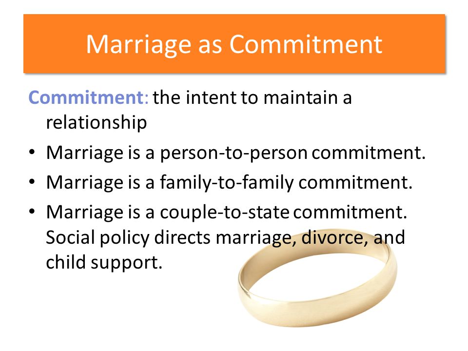 Marriage as Commitment