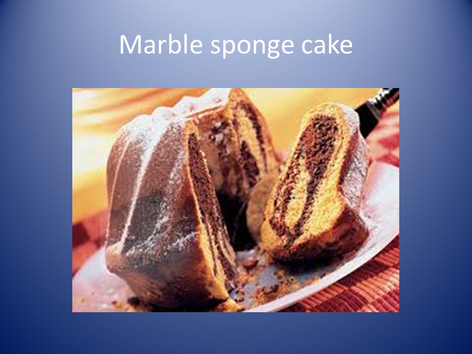 Marble sponge cake