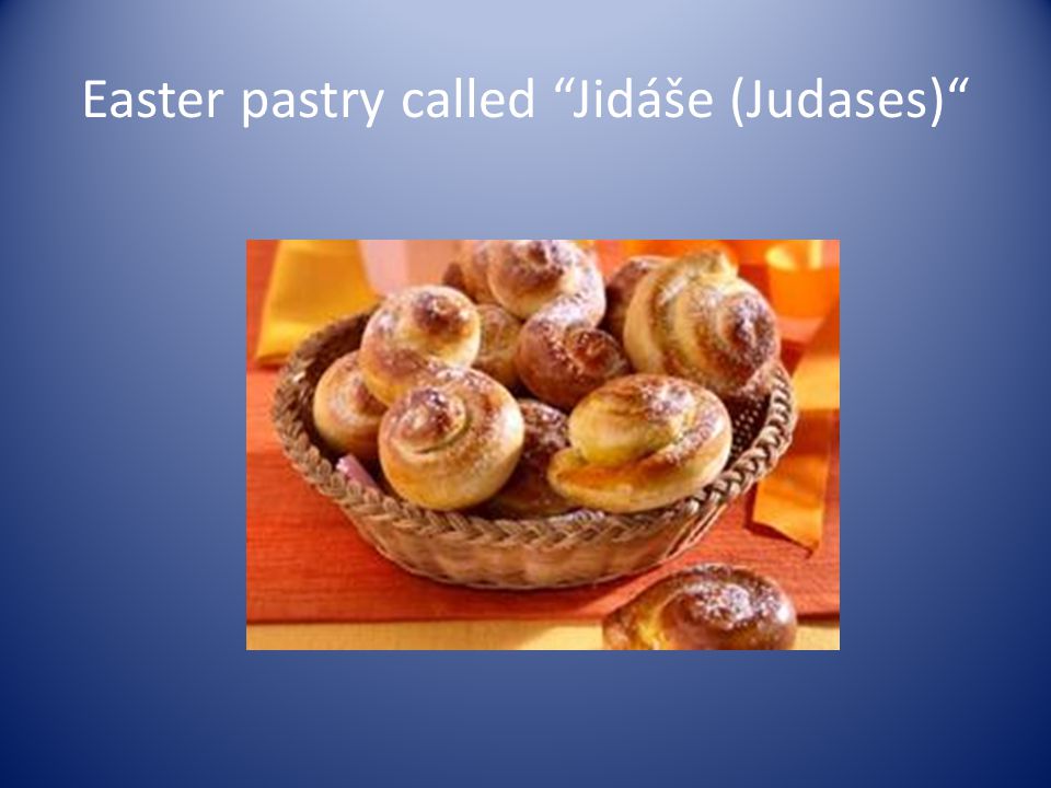 Easter pastry called Jidáše (Judases)