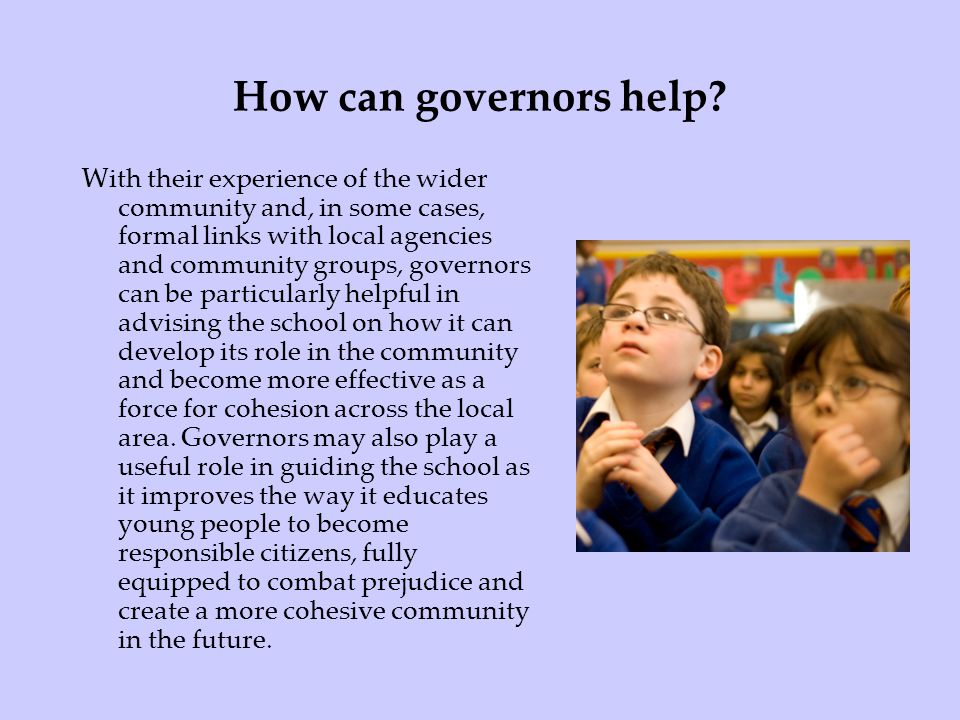 How can governors help