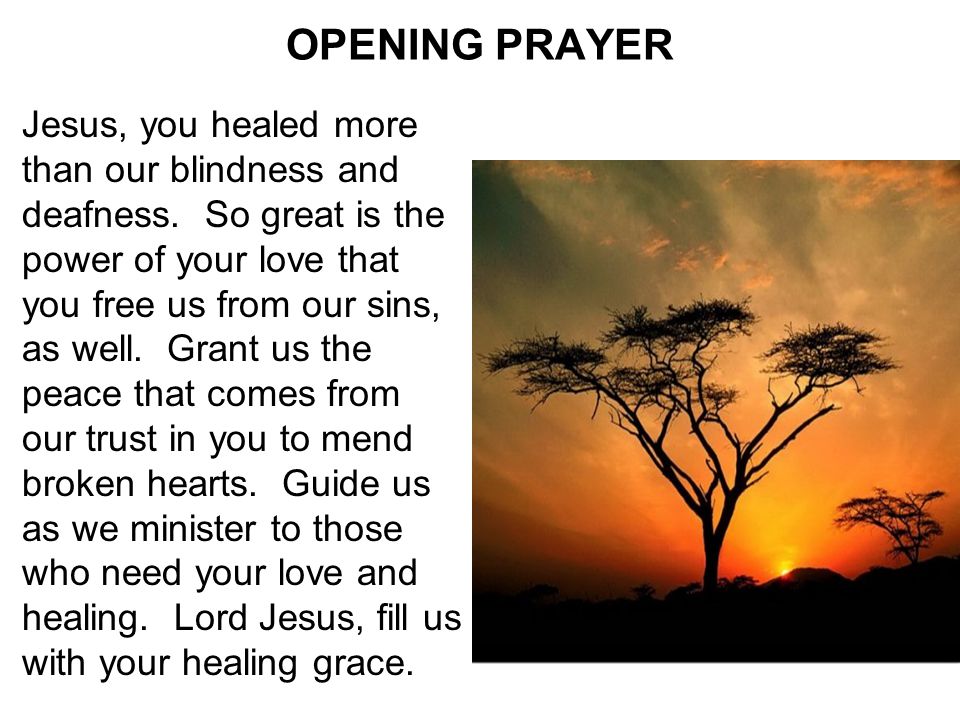 OPENING PRAYER