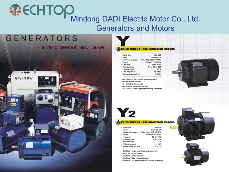 Mindong DADI Electric Motor Co., Ltd. Generators and Motors