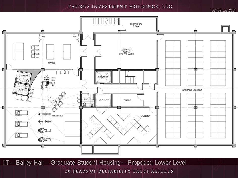 IIT – Bailey Hall – Graduate Student Housing – Proposed Lower Level