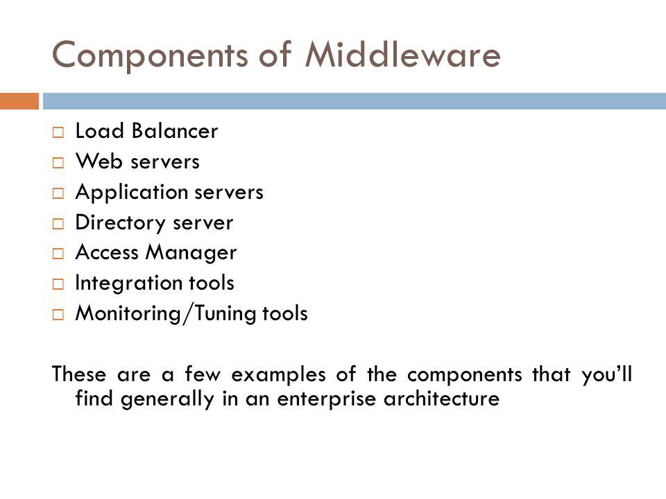 Components of Middleware